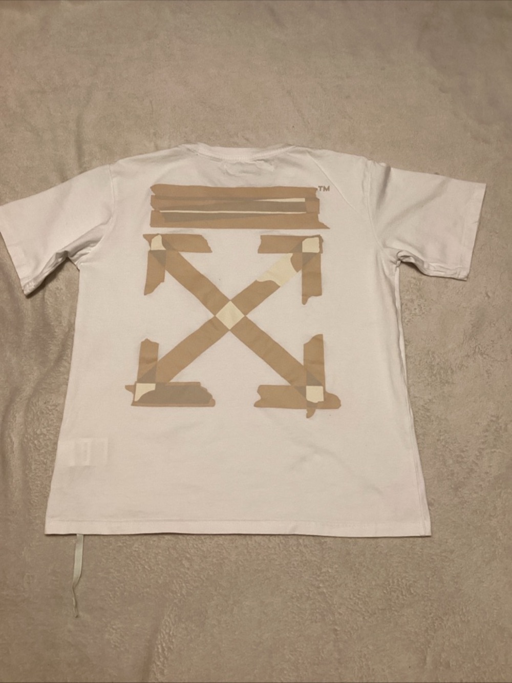 Off-White White Tee with Mint Label